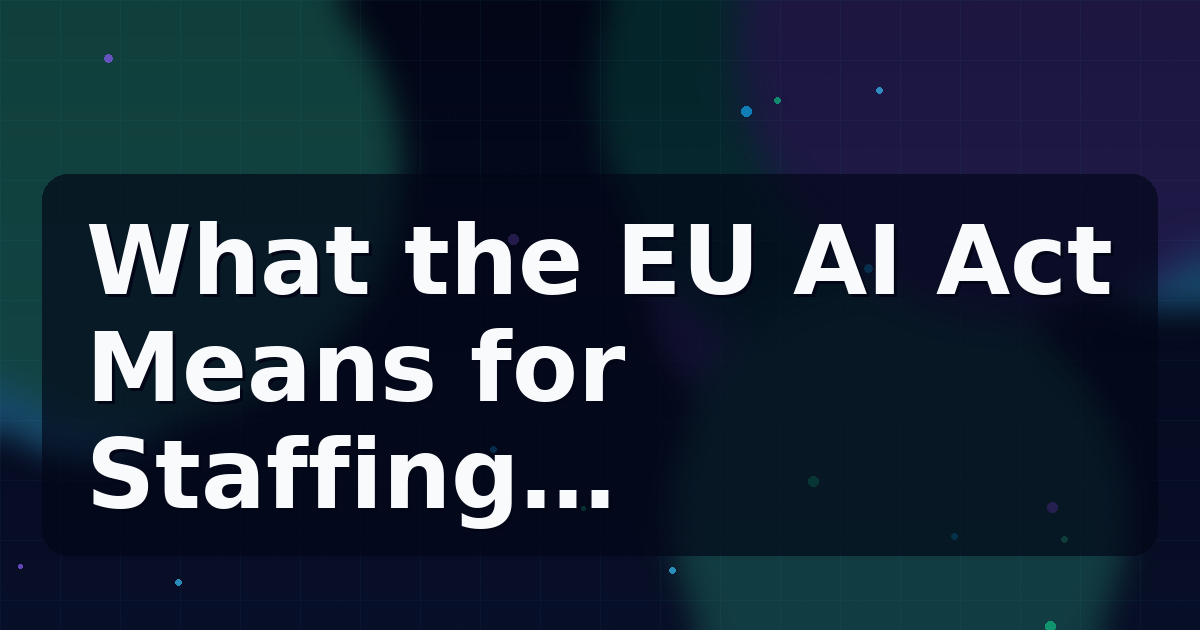 AI Governance for Small Teams Under the EU AI Act